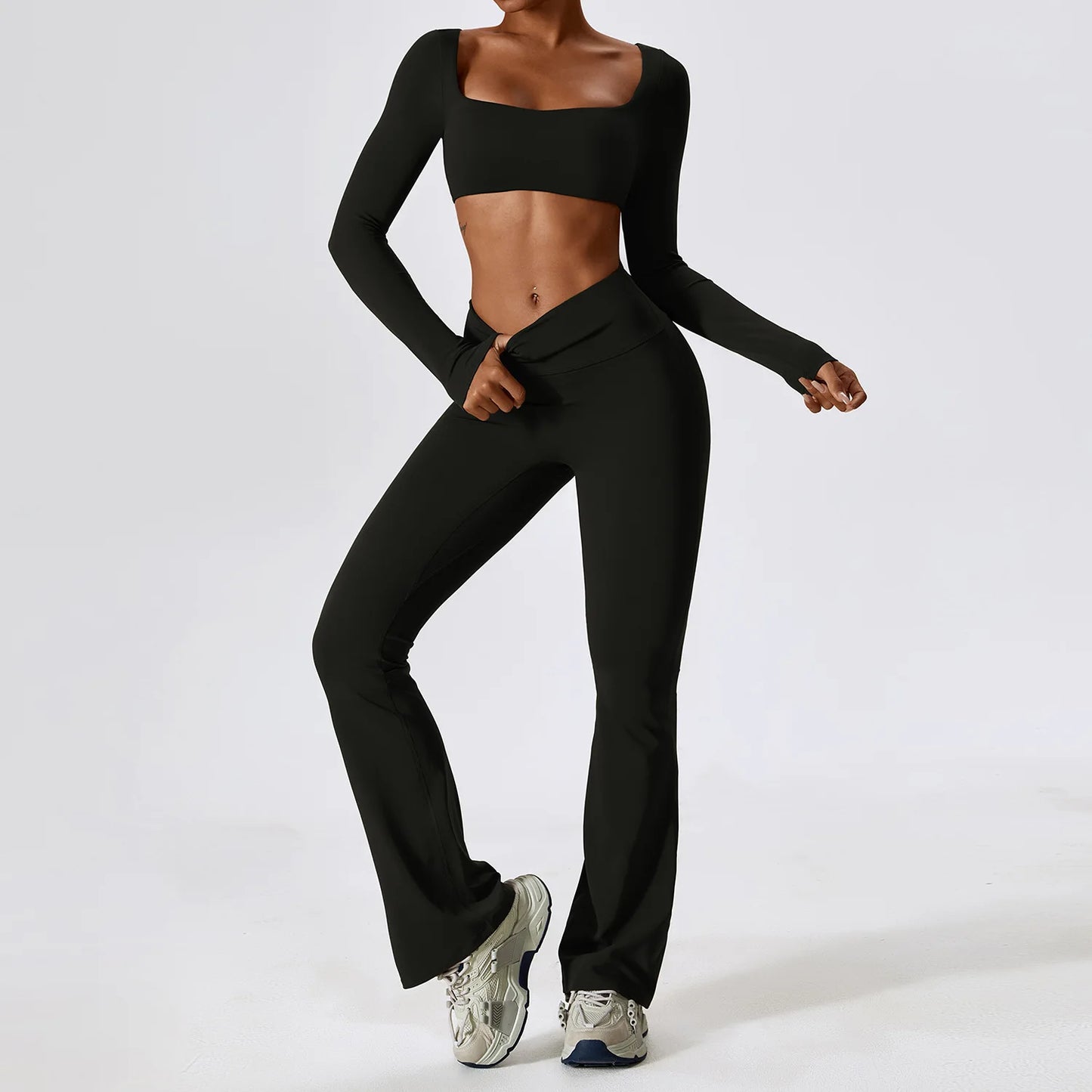 workout set yoga pilates fitness womens clothing