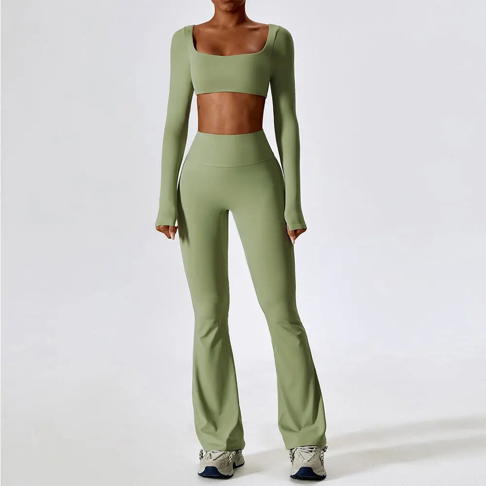 workout set yoga pilates fitness womens clothing