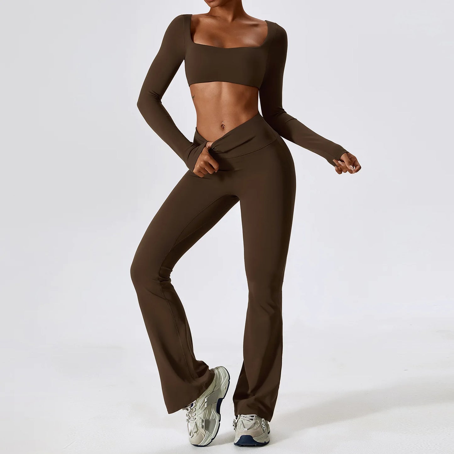 workout set yoga pilates fitness womens clothing