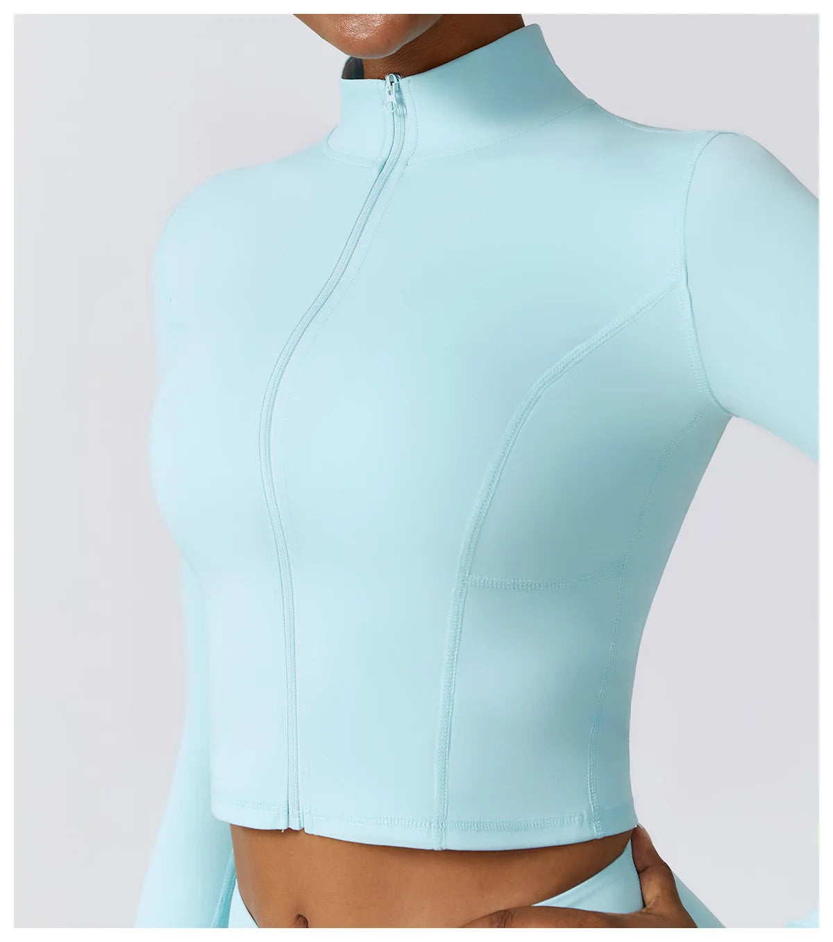 Zip-Up Cropped LuxeLift™ Jacket