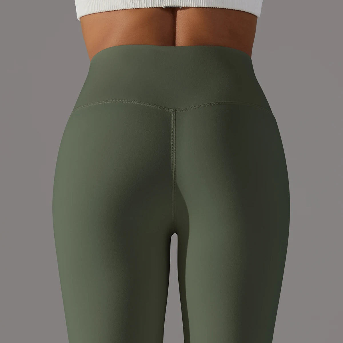 LuxeLift™ High-Waisted Seamless Leggings Army Green