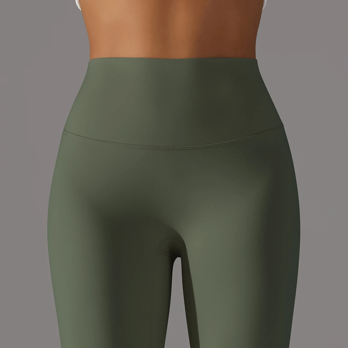 LuxeLift™ High-Waisted Seamless Leggings Army Green