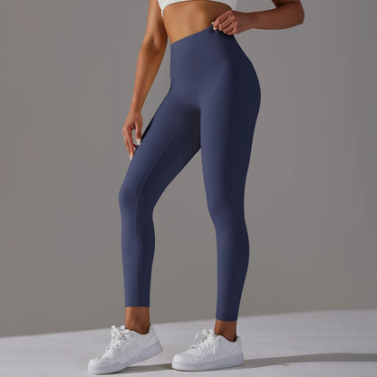 LuxeLift™ High-Waisted Seamless Leggings Blue Grey