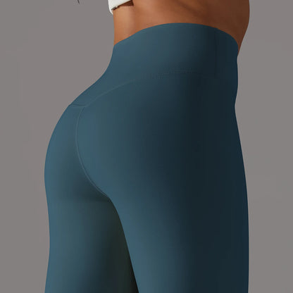 LuxeLift™ High-Waisted Seamless Leggings Blue Grey
