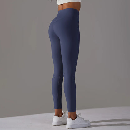 LuxeLift™ High-Waisted Seamless Leggings Blue Grey