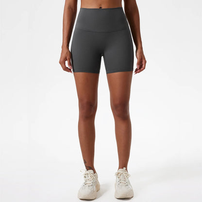 LuxeLift™ High-Waisted Seamless Shorts Gray