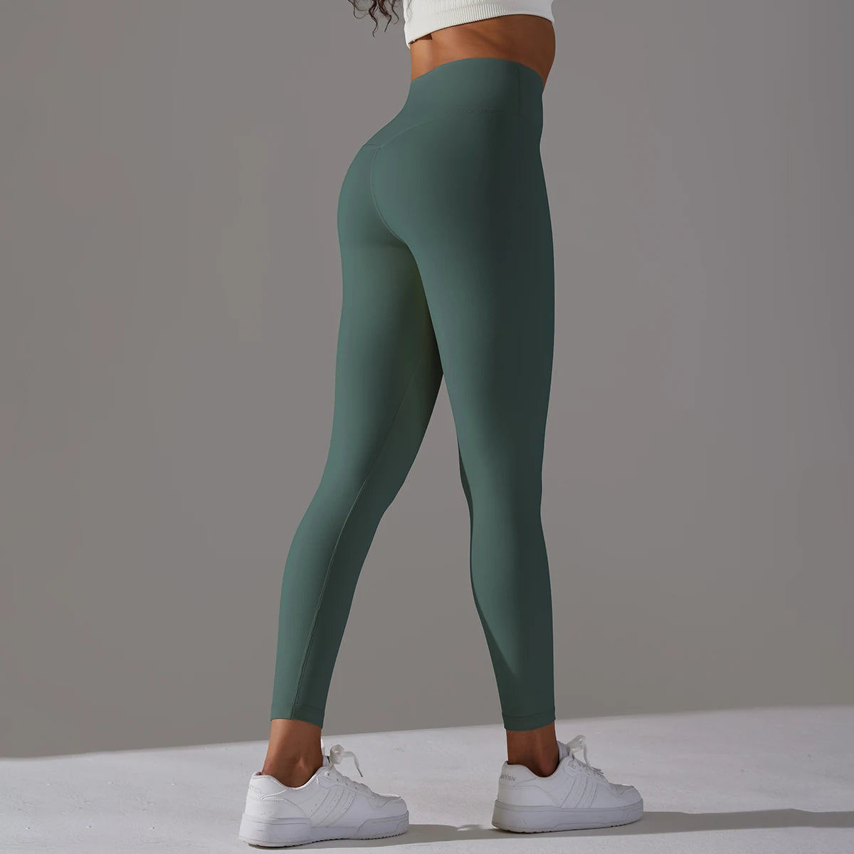 LuxeLift™ High-Waisted Seamless Leggings Blue Grey