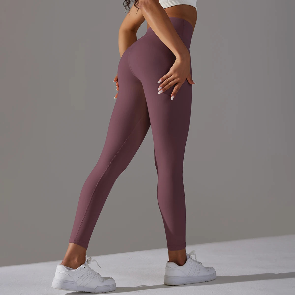 LuxeLift™ High-Waisted Seamless Leggings Blue Grey