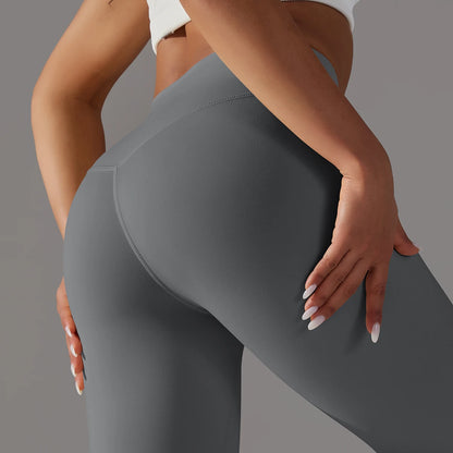 LuxeLift™ High-Waisted Seamless Leggings Blue Grey