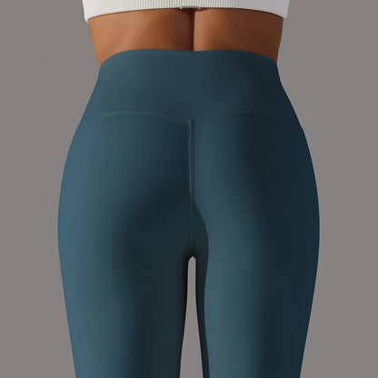 LuxeLift™ High-Waisted Seamless Leggings Blue Grey