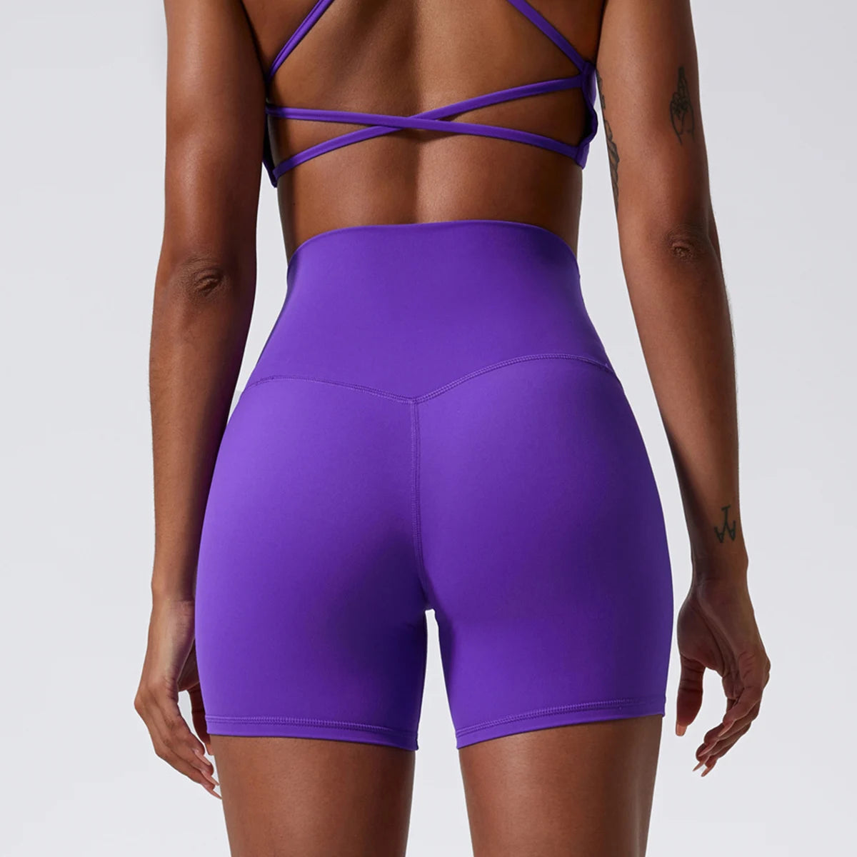 LuxeLift™ High-Waisted Seamless Shorts Purple