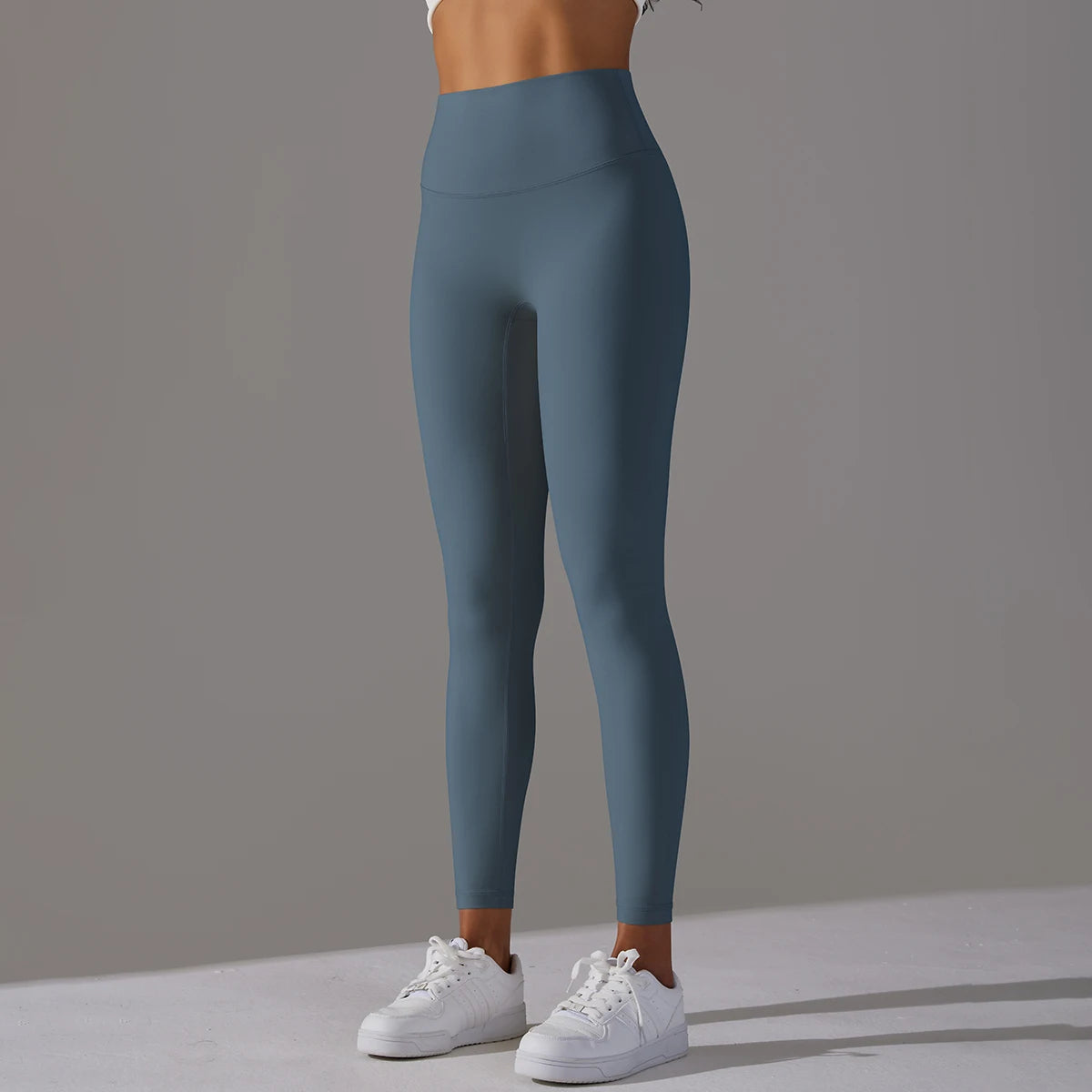 LuxeLift™ High-Waisted Seamless Leggings Blue Grey