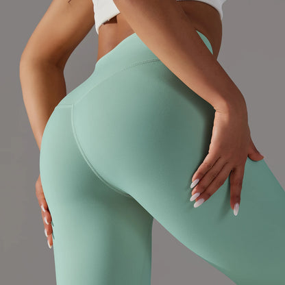 LuxeLift™ High-Waisted Seamless Leggings Blue Grey
