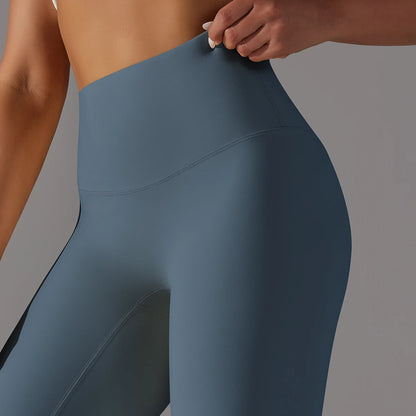 LuxeLift™ High-Waisted Seamless Leggings Blue Grey