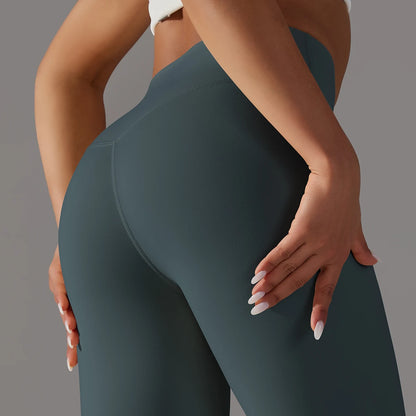 LuxeLift™ High-Waisted Seamless Leggings Blue Grey