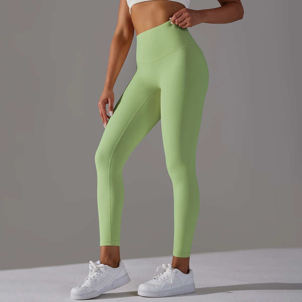 LuxeLift™ High-Waisted Seamless Leggings Blue Grey