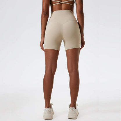 LuxeLift™ High-Waisted Seamless Shorts Light Khaki