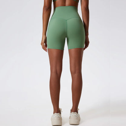 LuxeLift™ High-Waisted Seamless Shorts Green