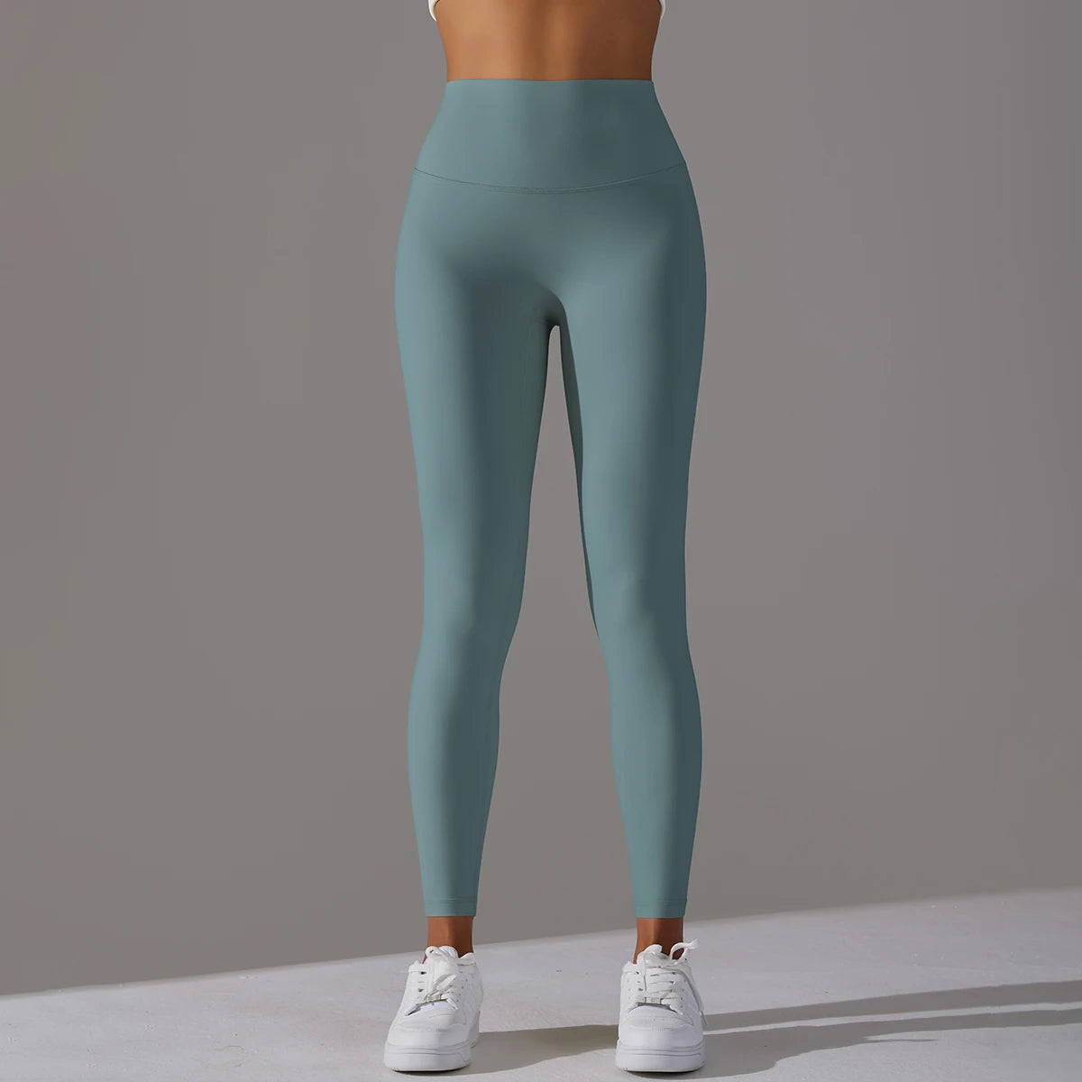 LuxeLift™ High-Waisted Seamless Leggings Blue Grey