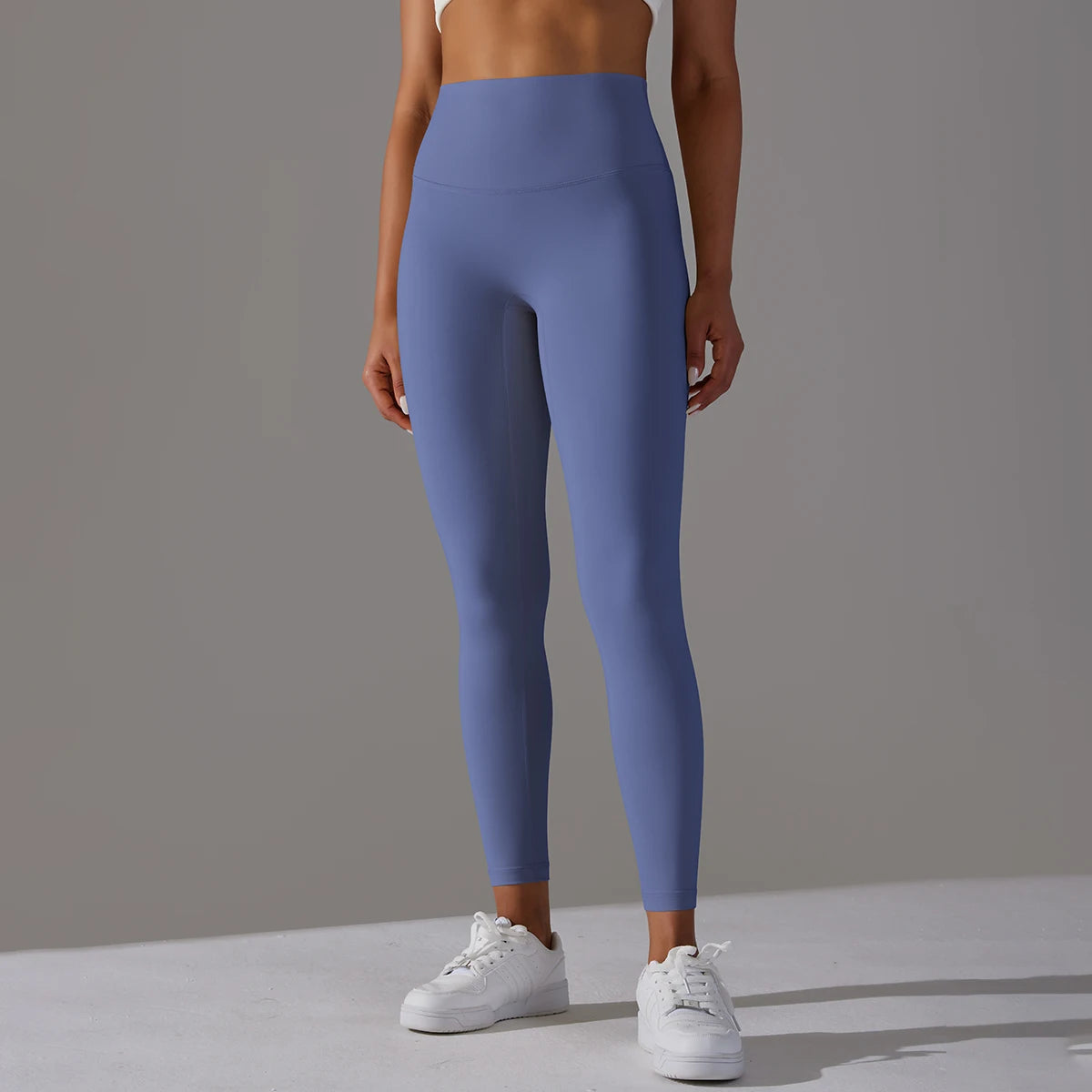 LuxeLift™ High-Waisted Seamless Leggings Blue Grey
