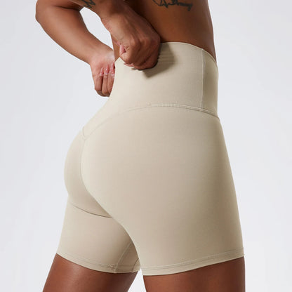 LuxeLift™ High-Waisted Seamless Shorts Light Khaki