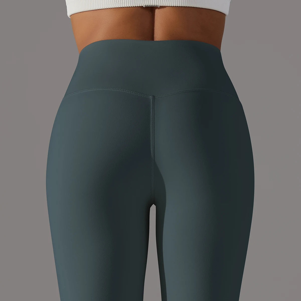 LuxeLift™ High-Waisted Seamless Leggings Blue Grey