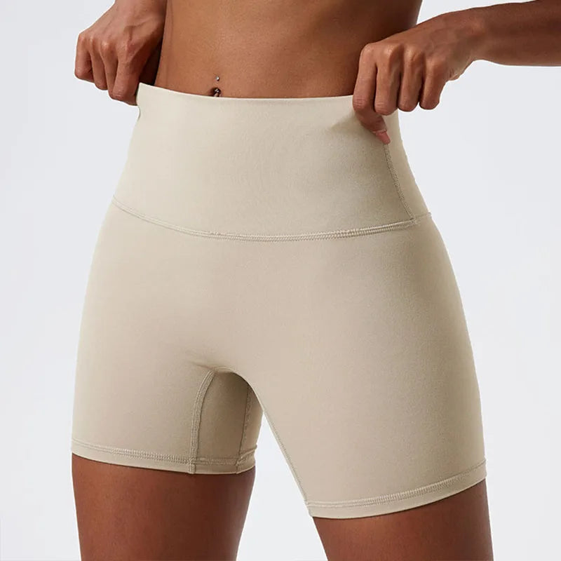 LuxeLift™ High-Waisted Seamless Shorts Light Khaki