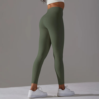 Leggings senza cuciture a vita alta LuxeLift™ verde militare