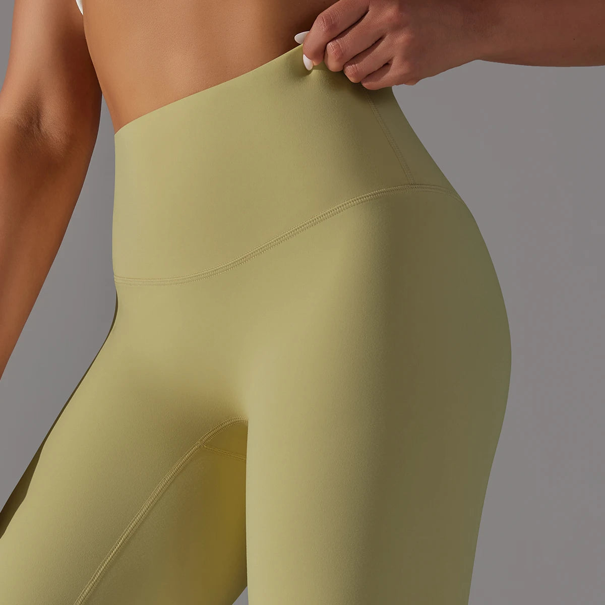 LuxeLift™ High-Waisted Seamless Leggings Blue Grey