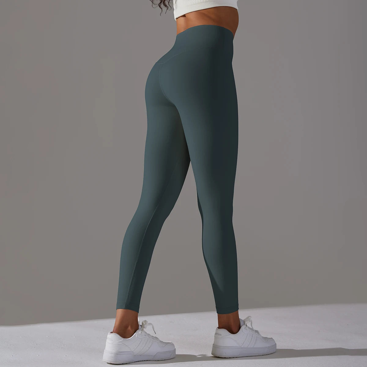 LuxeLift™ High-Waisted Seamless Leggings Blue Grey