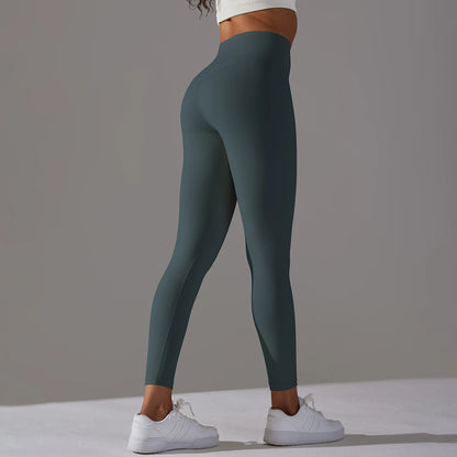 LuxeLift™ High-Waisted Seamless Leggings Blue Grey