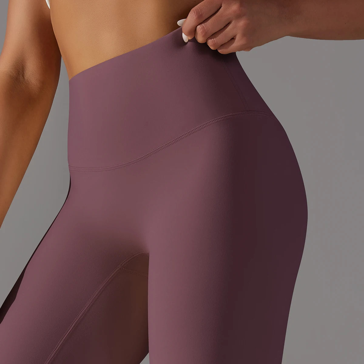 LuxeLift™ High-Waisted Seamless Leggings Blue Grey