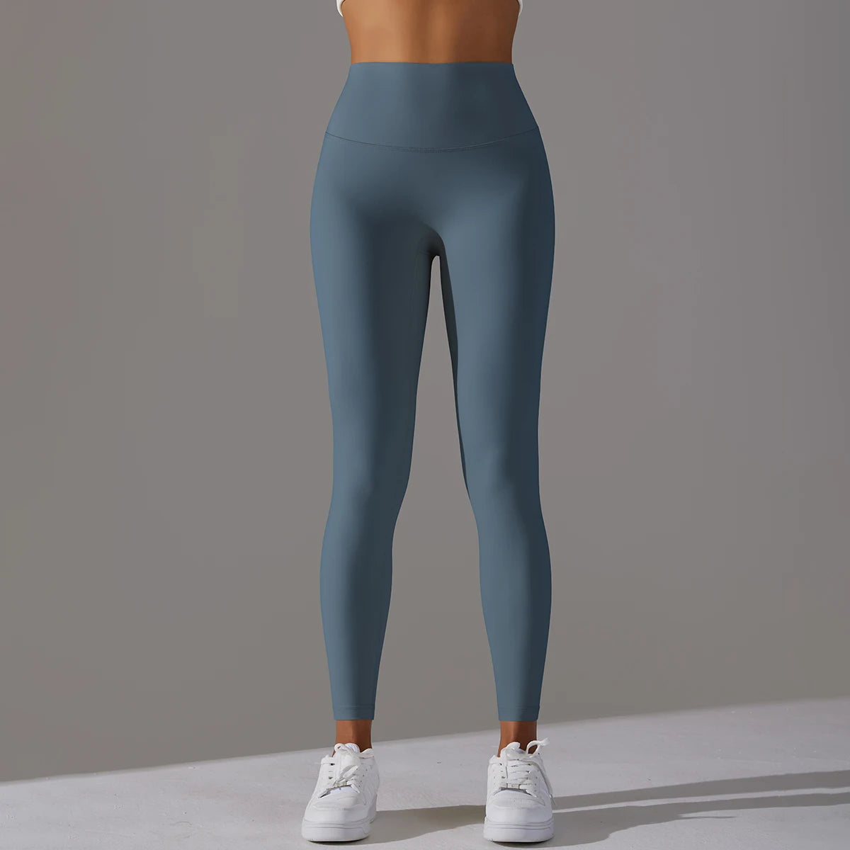 LuxeLift™ High-Waisted Seamless Leggings Blue Grey