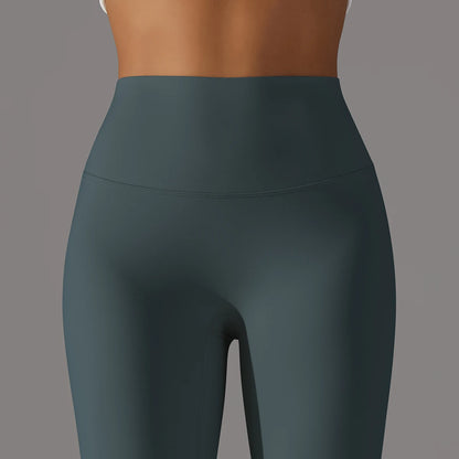 LuxeLift™ High-Waisted Seamless Leggings Blue Grey