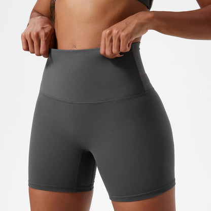 LuxeLift™ High-Waisted Seamless Shorts Gray