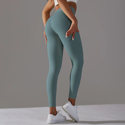 LuxeLift™ High-Waisted Seamless Leggings Blue Grey