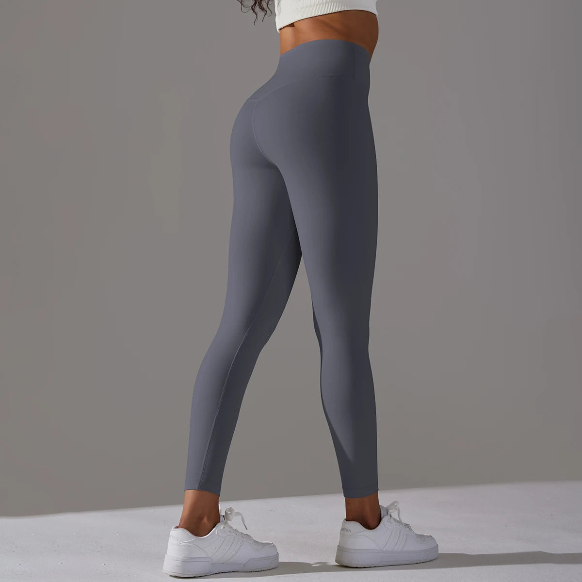 LuxeLift™ High-Waisted Seamless Leggings Blue Grey