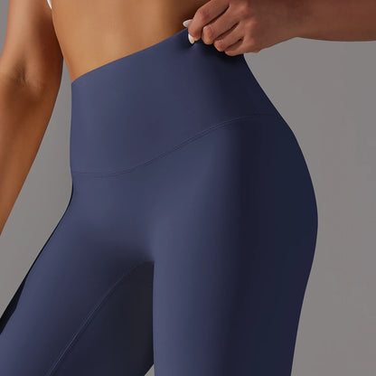 LuxeLift™ High-Waisted Seamless Leggings Blue Grey