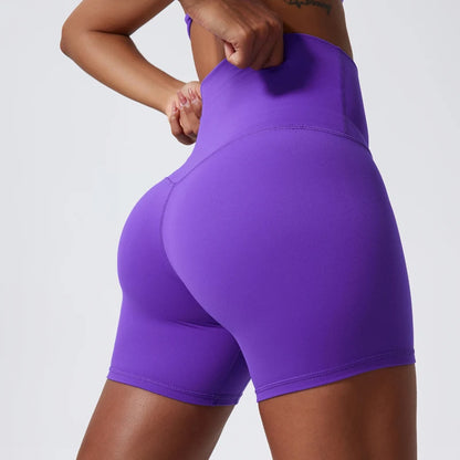 LuxeLift™ High-Waisted Seamless Shorts Purple